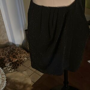 IRO Black Glitter Mini Skirt